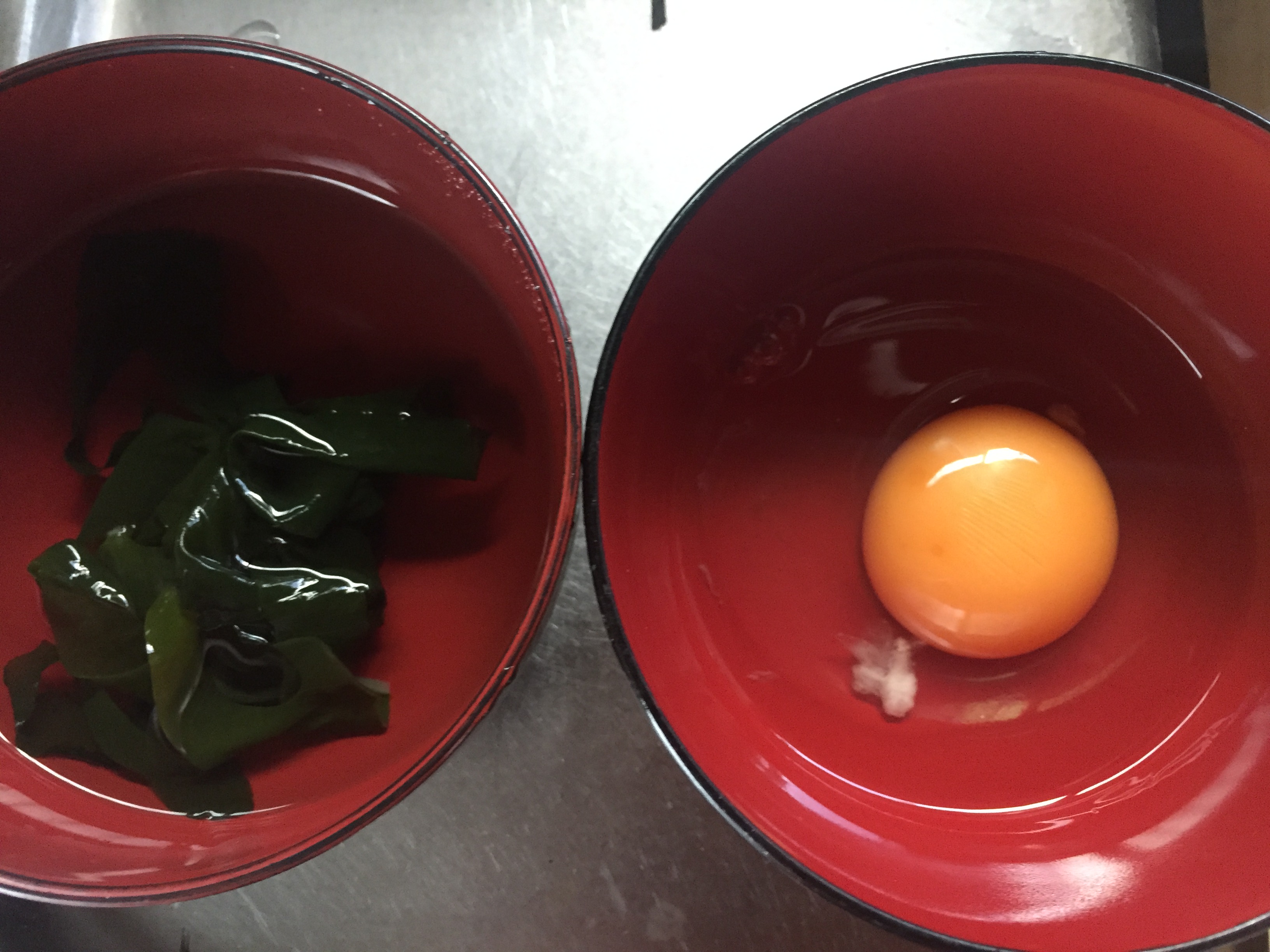 中華風溶き卵わかめスープ　レシピ